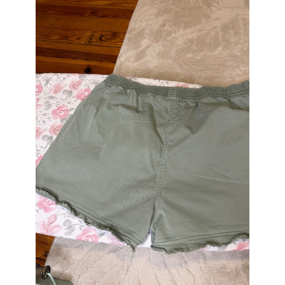Vineyard Vines Sage Green Smocked Waist Frayed Hem Shorts XL